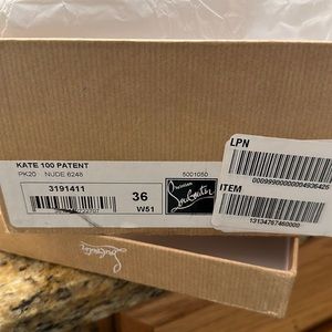 Christian Louboutin Nude Patent Kate 100